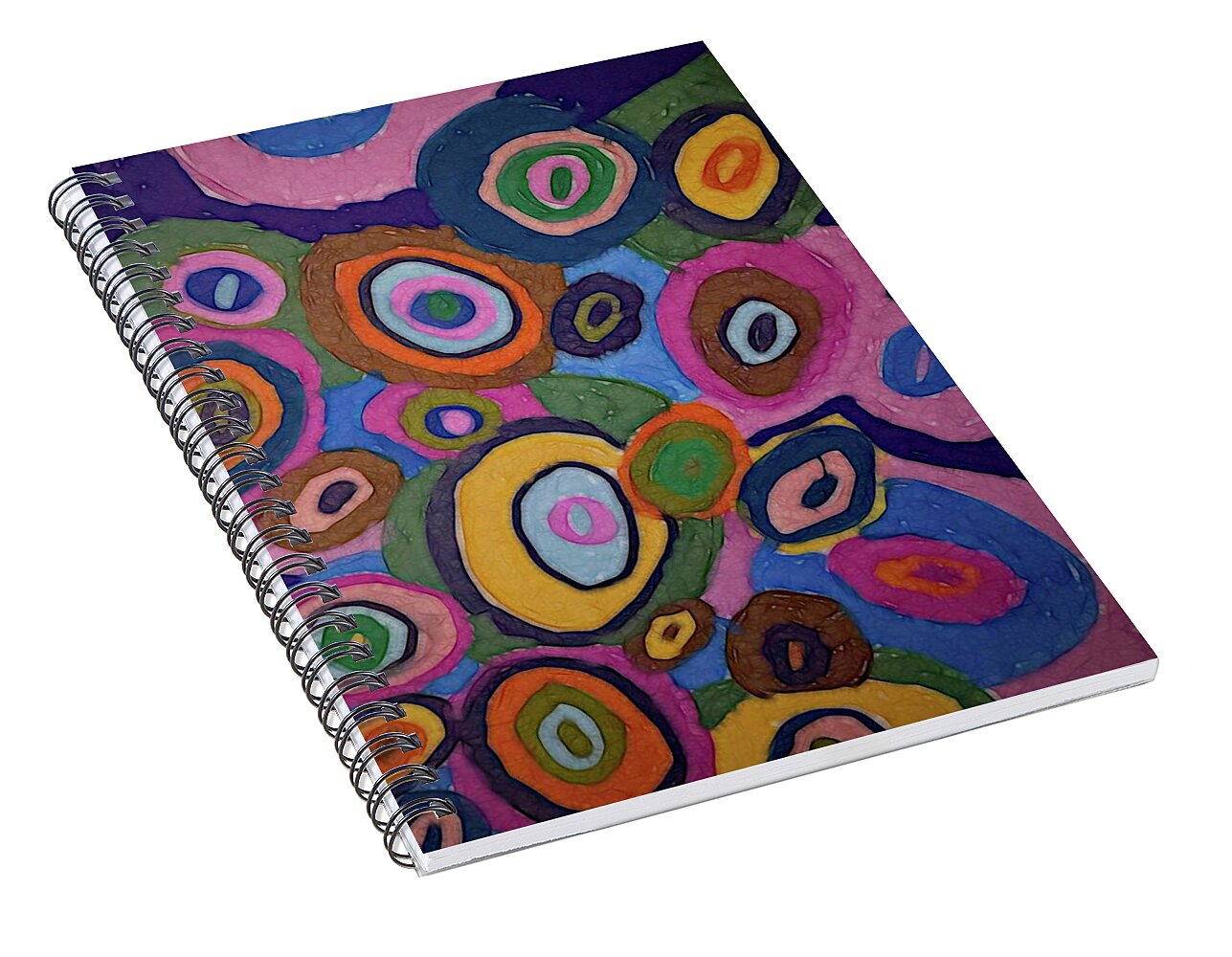 Warm Autumn Bubbles - Spiral Notebook
