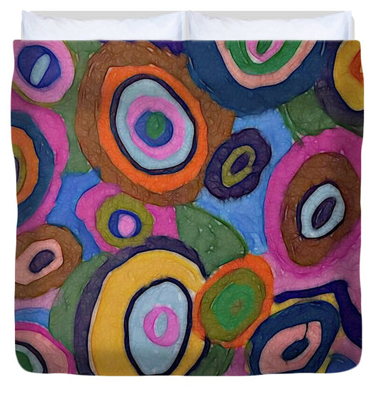 Warm Autumn Bubbles - Duvet Cover