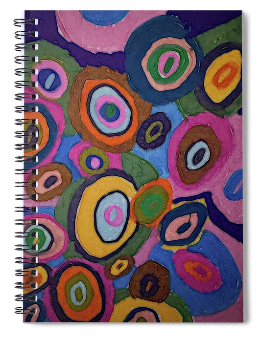 Warm Autumn Bubbles - Spiral Notebook