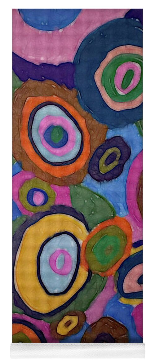 Warm Autumn Bubbles - Yoga Mat