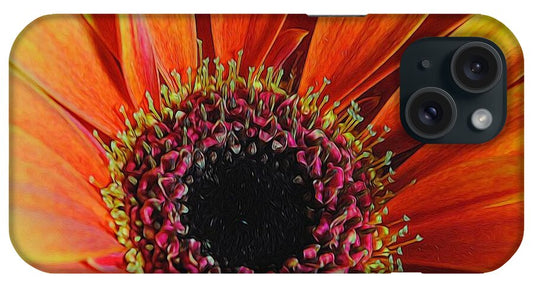 Yellow Orange Daisy Close Up - Phone Case