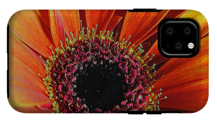 Yellow Orange Daisy Close Up - Phone Case