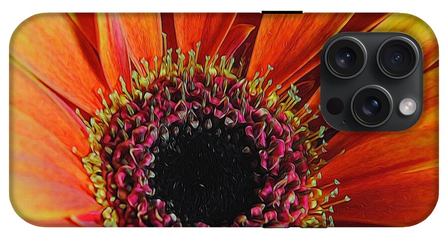 Yellow Orange Daisy Close Up - Phone Case
