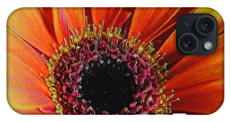 Yellow Orange Daisy Close Up - Phone Case