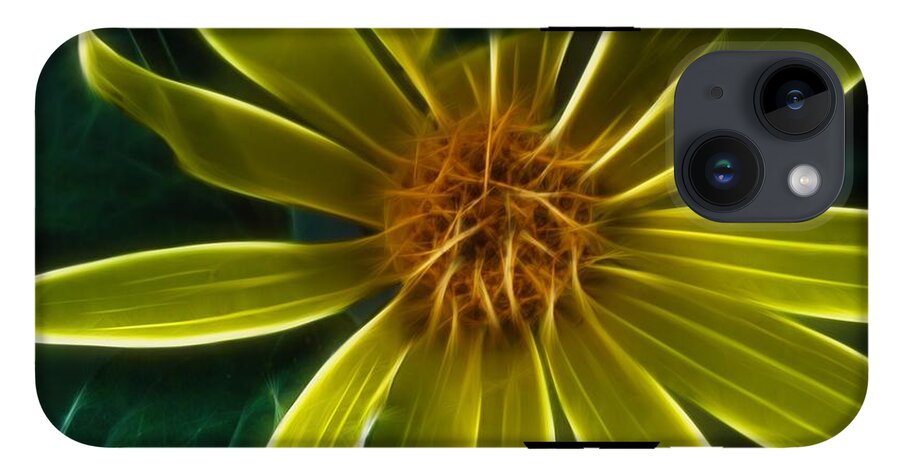 Yellow Wildflower Abstract - Phone Case
