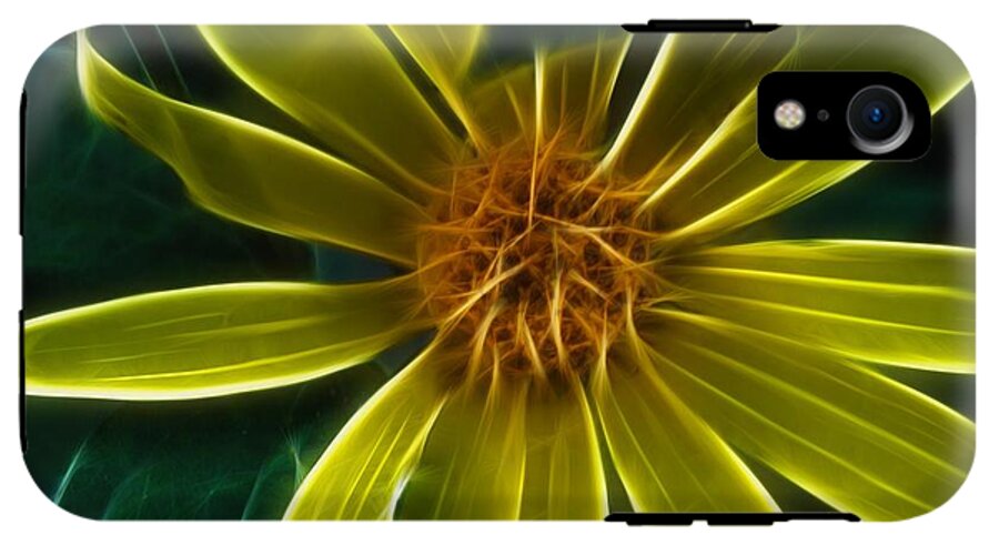 Yellow Wildflower Abstract - Phone Case