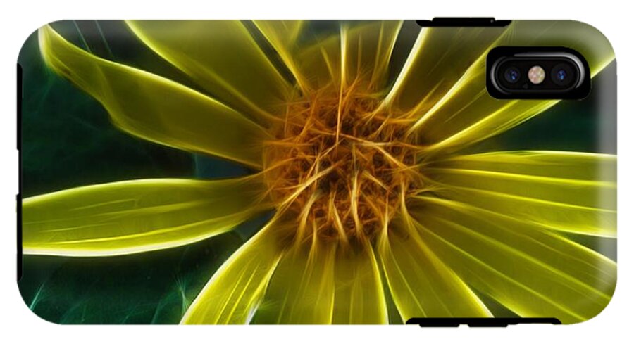 Yellow Wildflower Abstract - Phone Case