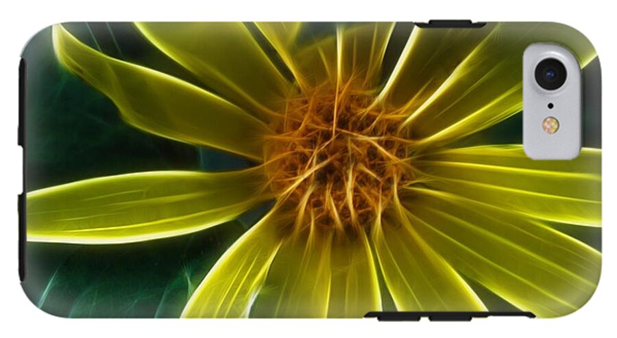 Yellow Wildflower Abstract - Phone Case
