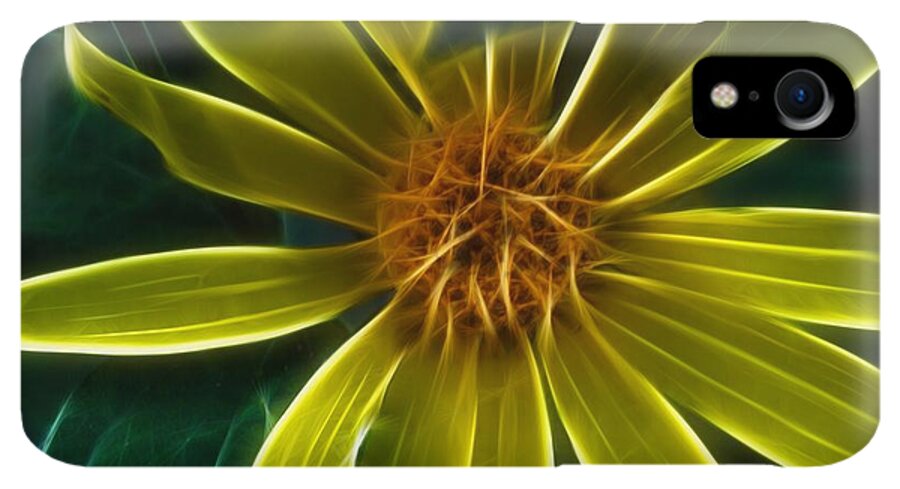 Yellow Wildflower Abstract - Phone Case