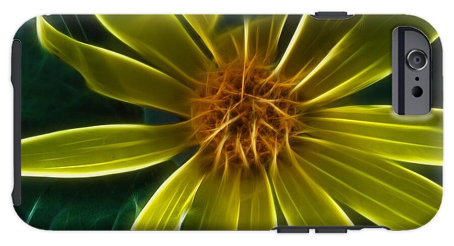 Yellow Wildflower Abstract - Phone Case