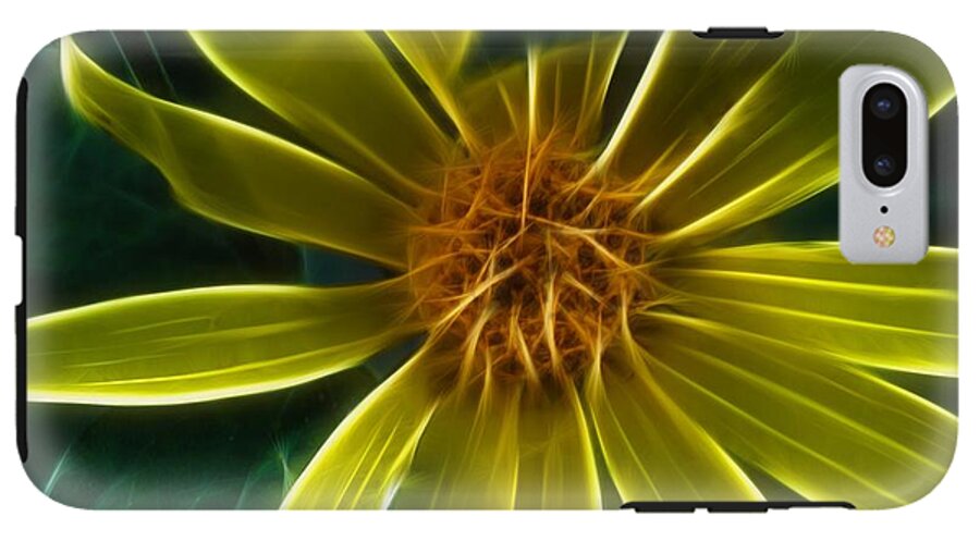 Yellow Wildflower Abstract - Phone Case