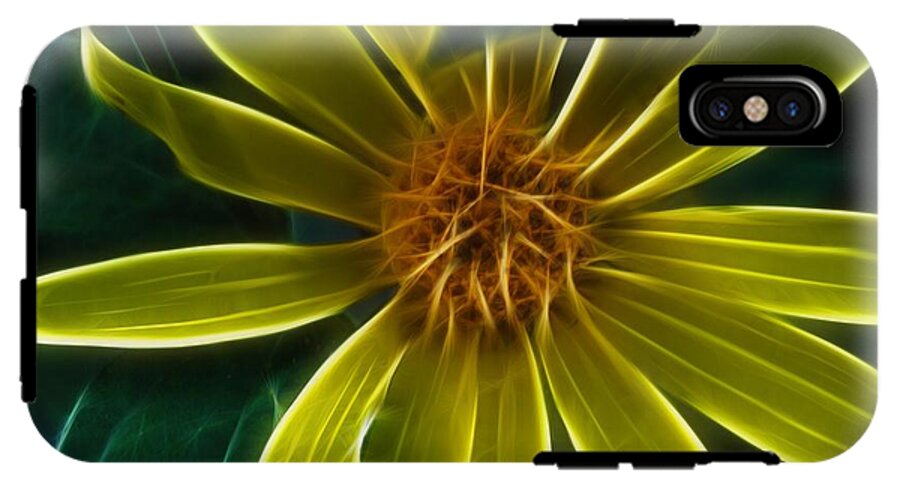 Yellow Wildflower Abstract - Phone Case