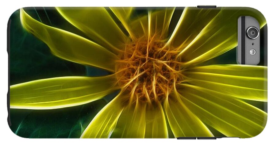 Yellow Wildflower Abstract - Phone Case