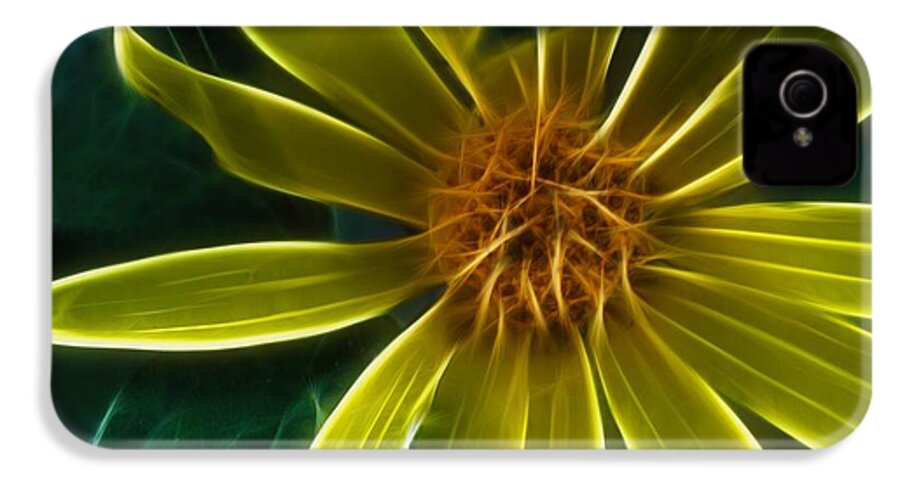 Yellow Wildflower Abstract - Phone Case