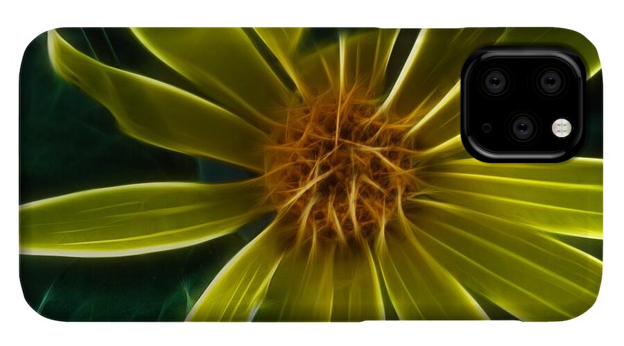 Yellow Wildflower Abstract - Phone Case