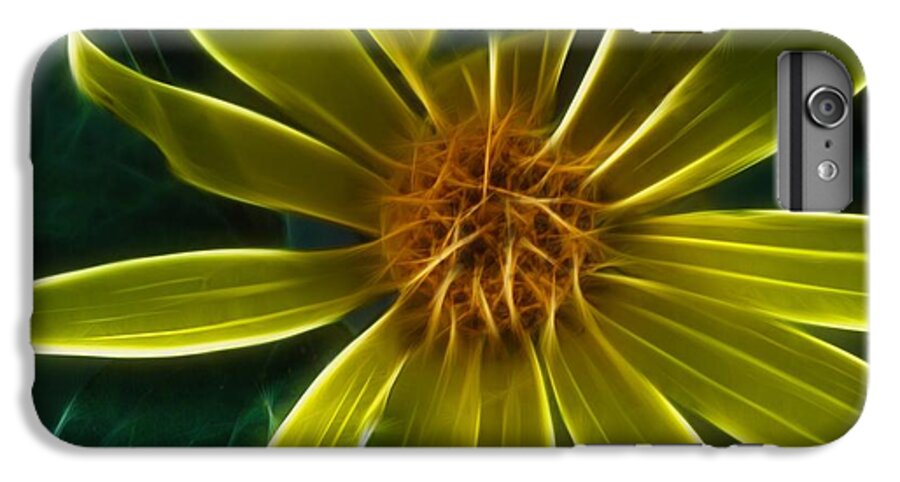 Yellow Wildflower Abstract - Phone Case