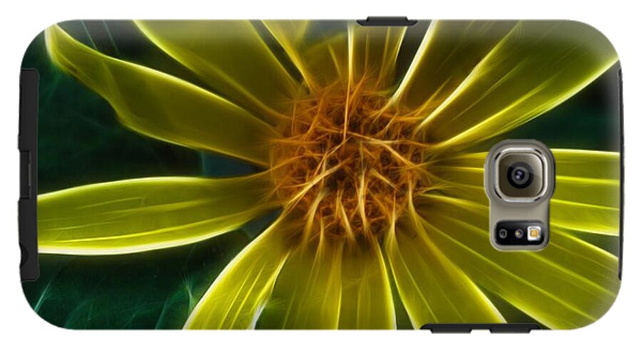 Yellow Wildflower Abstract - Phone Case