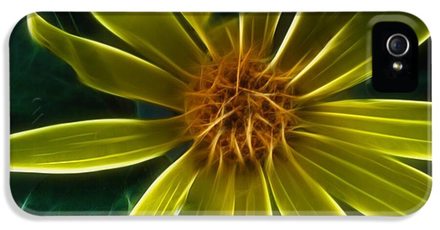 Yellow Wildflower Abstract - Phone Case