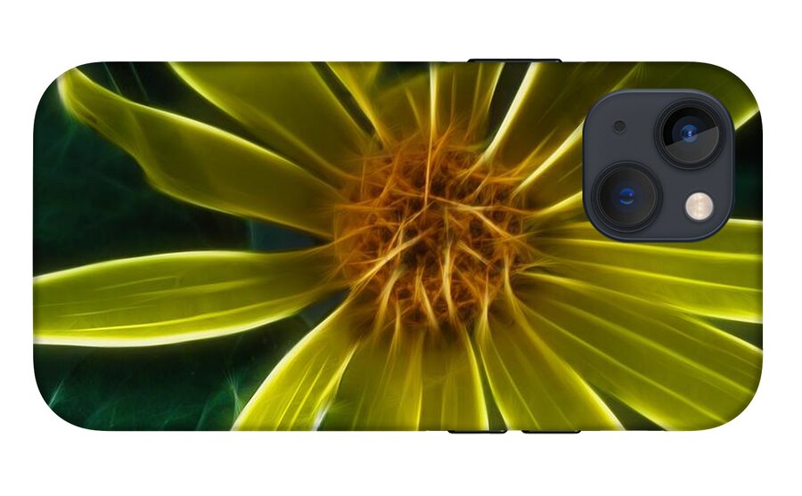 Yellow Wildflower Abstract - Phone Case