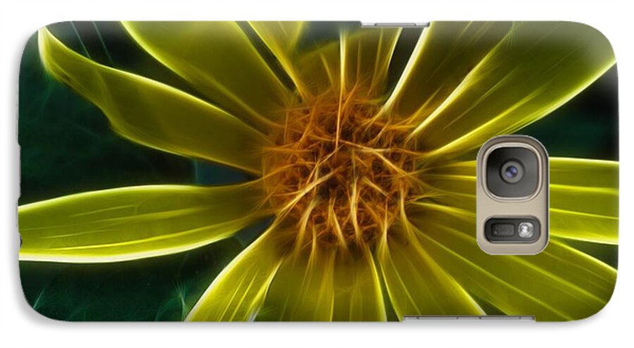 Yellow Wildflower Abstract - Phone Case