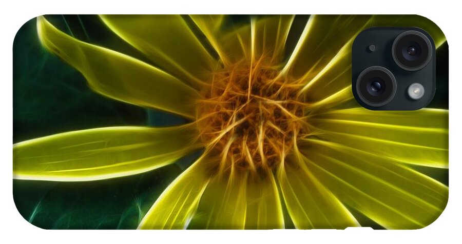 Yellow Wildflower Abstract - Phone Case