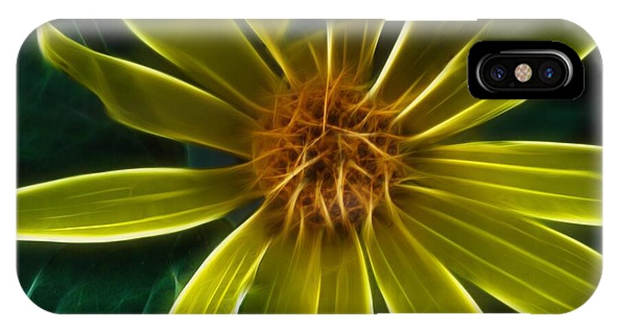 Yellow Wildflower Abstract - Phone Case