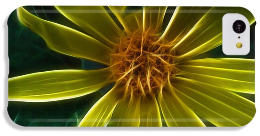 Yellow Wildflower Abstract - Phone Case