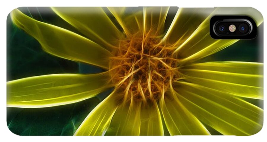 Yellow Wildflower Abstract - Phone Case