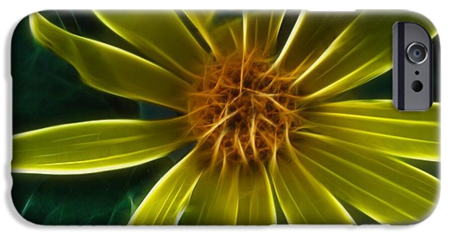 Yellow Wildflower Abstract - Phone Case