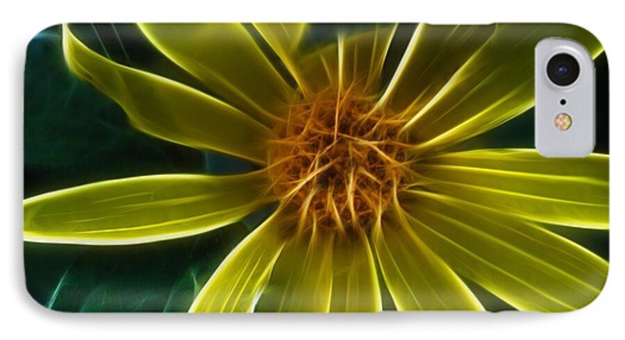 Yellow Wildflower Abstract - Phone Case