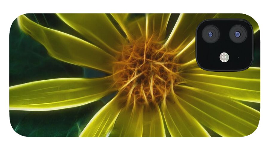 Yellow Wildflower Abstract - Phone Case