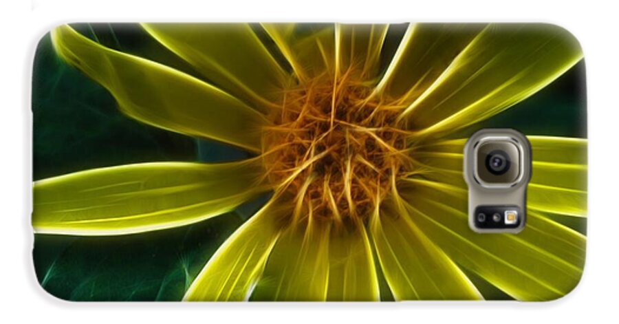 Yellow Wildflower Abstract - Phone Case