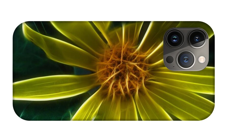 Yellow Wildflower Abstract - Phone Case
