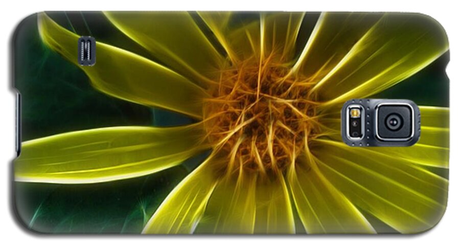 Yellow Wildflower Abstract - Phone Case
