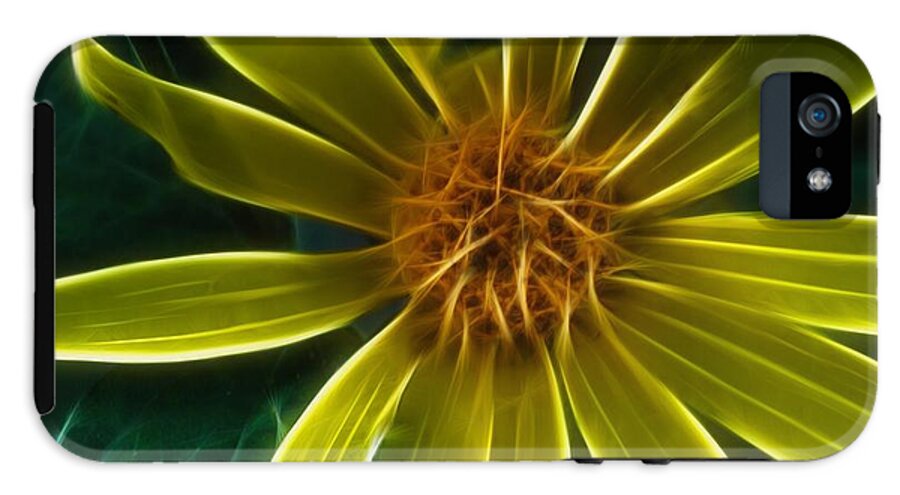 Yellow Wildflower Abstract - Phone Case