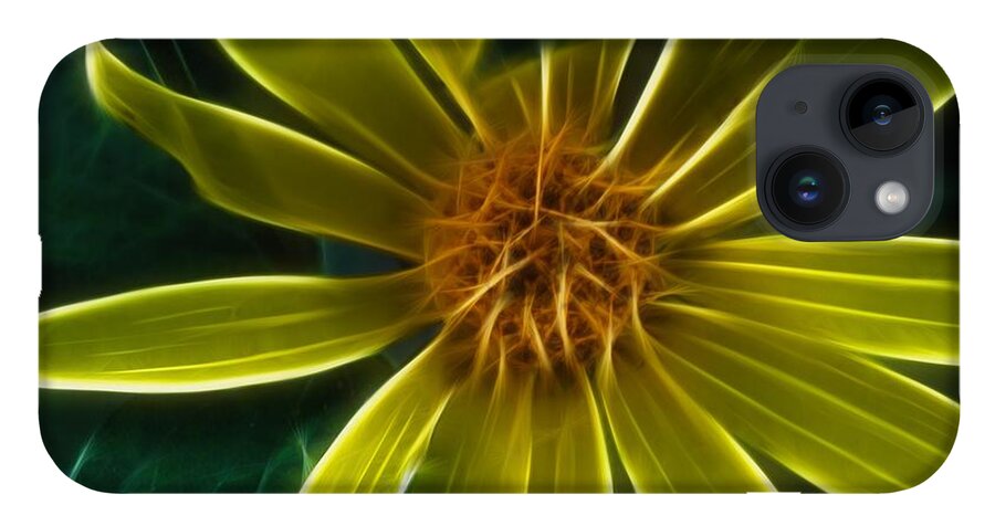 Yellow Wildflower Abstract - Phone Case