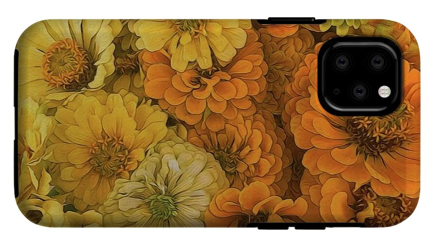 Yellow Zinnias - Phone Case