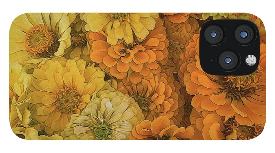 Yellow Zinnias - Phone Case