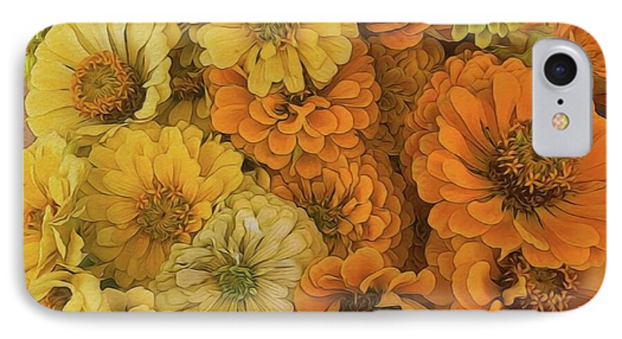 Yellow Zinnias - Phone Case