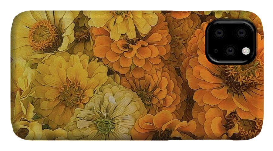 Yellow Zinnias - Phone Case