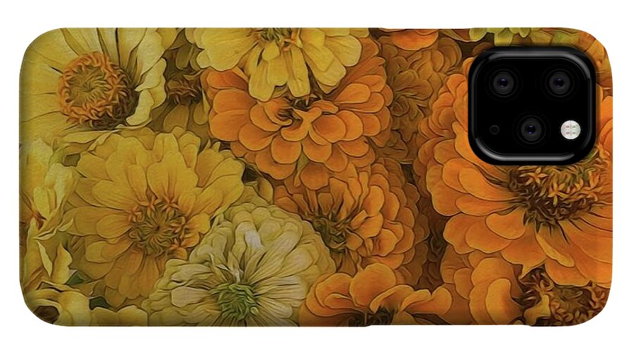 Yellow Zinnias - Phone Case