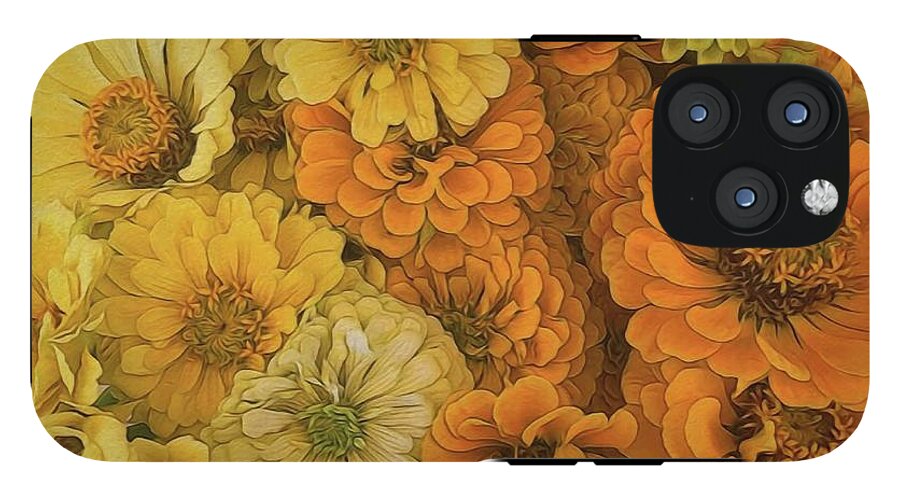 Yellow Zinnias - Phone Case