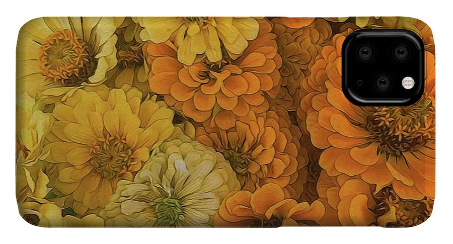 Yellow Zinnias - Phone Case