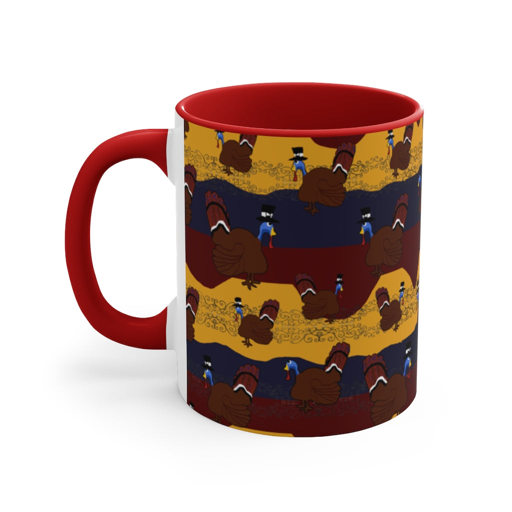 Turkey Pattern Accent Mug