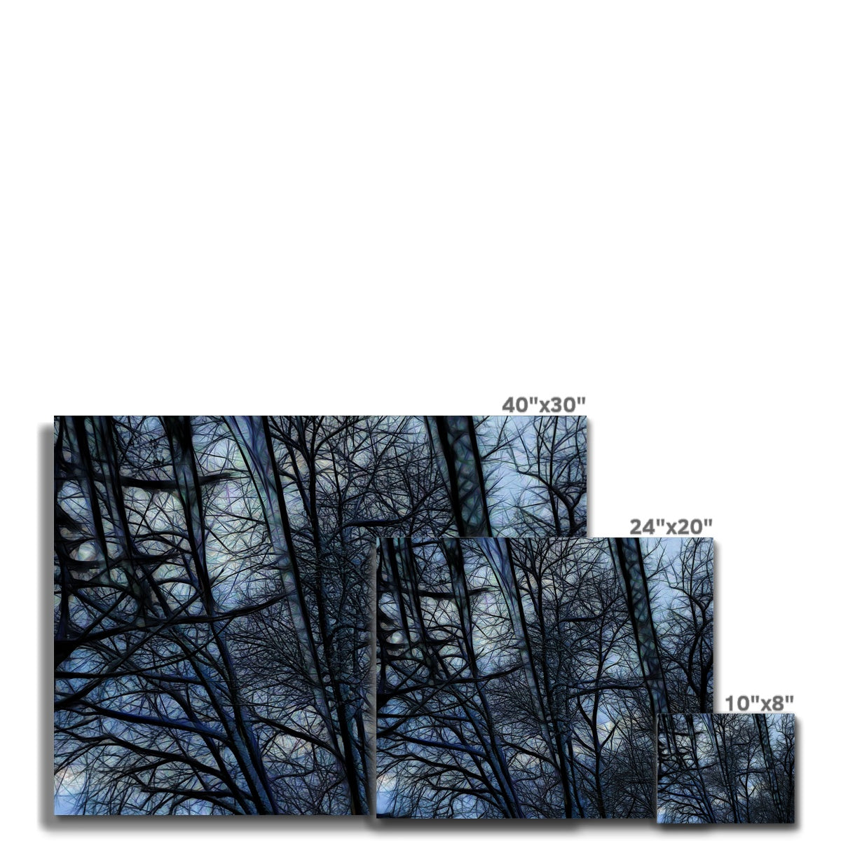 Twilight Icicles Canvas