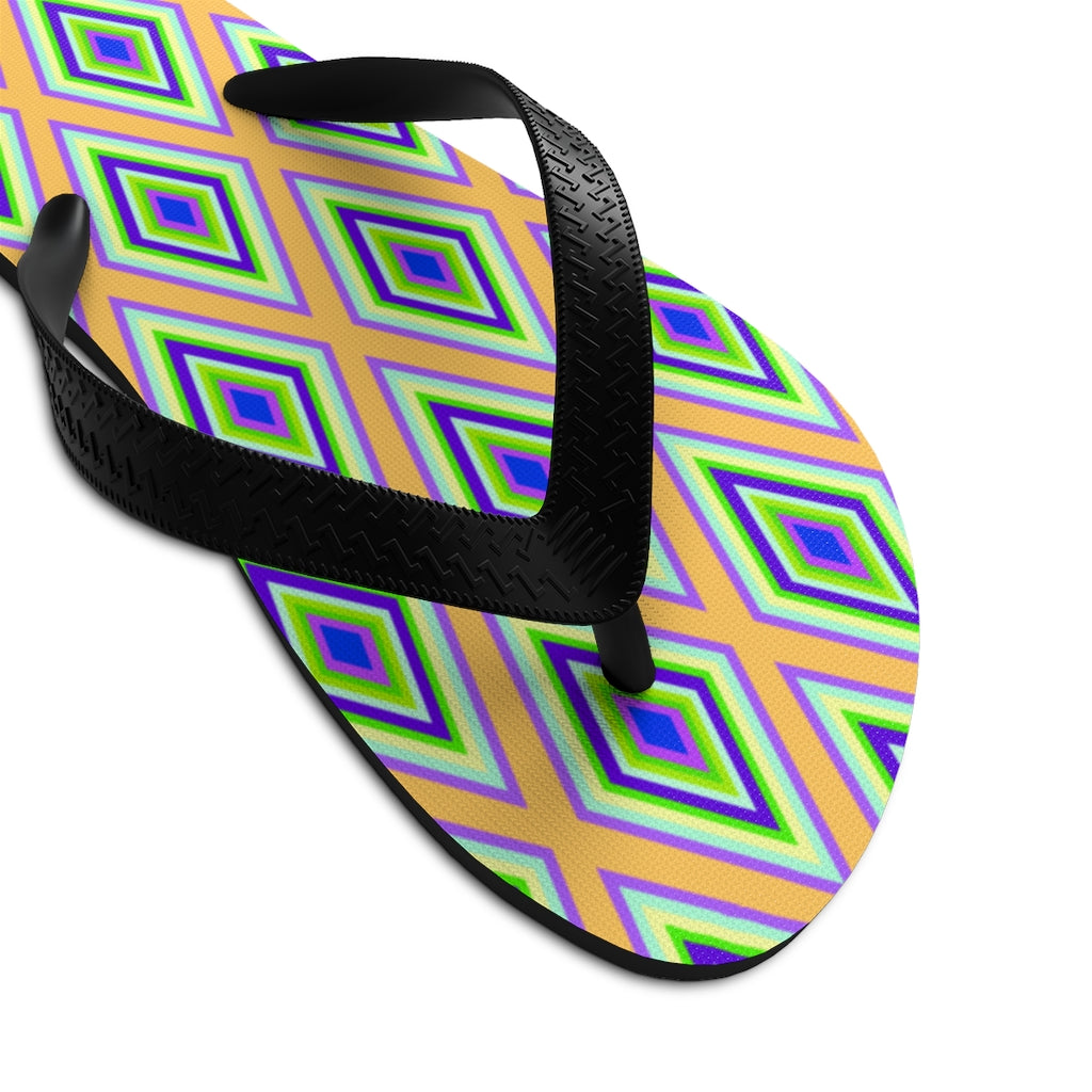 Colorful diamonds Variation 1 Unisex Flip-Flops