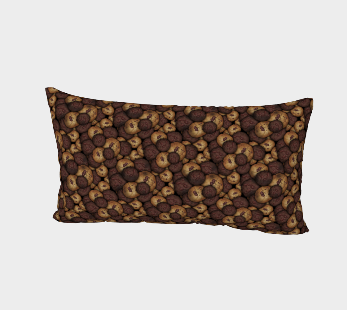 Chocolate Chip Cookies Pattern Bed Pillow Sham