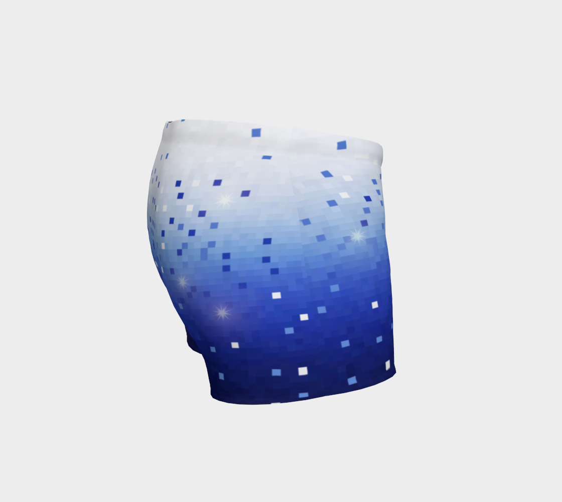 Blue Square Confetti Shorts