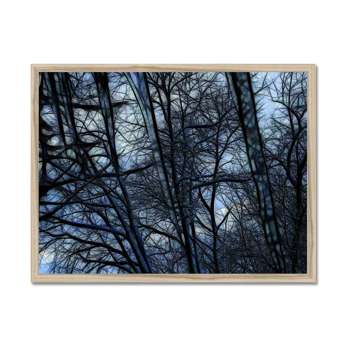 Twilight Icicles Framed Print