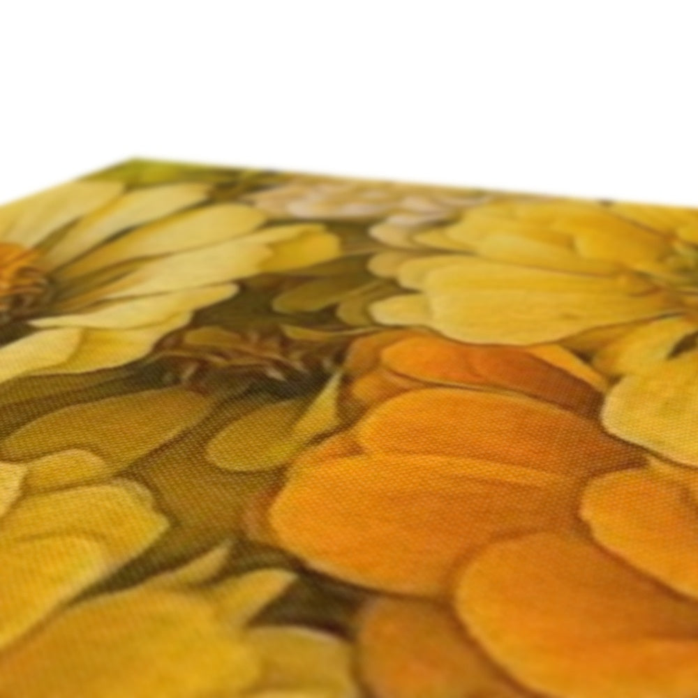 Yellow Zinnias Canvas